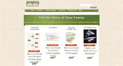 Desktop Screenshot of progenygenealogy.com