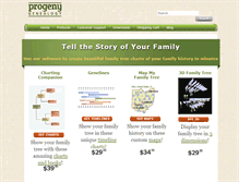 Tablet Screenshot of progenygenealogy.com